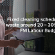 fixed cleaning schedules vs demand based cleaning